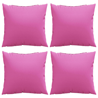 Poduszki rozrzucone Gładki z poduszką 4 pcs Różowy 60 x 60 cm