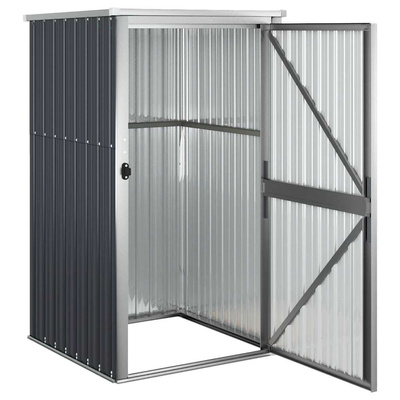 Szopa ogrodowa, antracytowa, 88x89x161 cm, stal galwanizowana