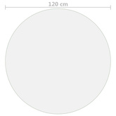 Mata ochronna na stół, przezroczysta, ? 120 cm, 2 mm, PVC
