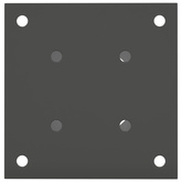 Okrągły kotwicy gruntowej 4 pcs antracytowy 15 x 15 x 15 cm