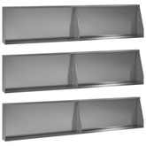 Mur oporowy 6 szt. 100 x 12 x 40 cm Stal ocynkowana srebrny
