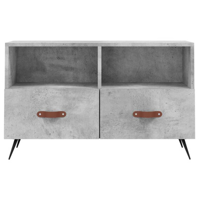 vidaXL Szafka pod TV, szarość betonu, 80x36x50 cm model standard
