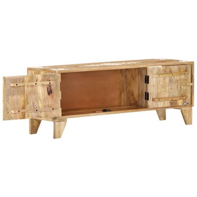 vidaXL Szafka pod TV, 110x30x40 cm, lite drewno mango