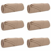 Koce narzutowe 6 pcs Camel 210 x 140 cm Polar