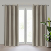 Zasłona Nerisa ciemnobeżowa 140x250