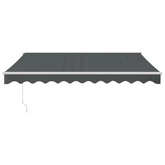 Zwijana markiza, antracytowa, 3x2,5 m, tkanina i aluminium