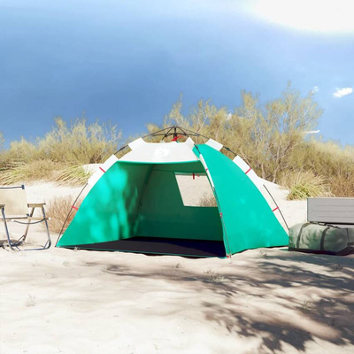 vidaXL Namiot plażowy, 2-os., zielony, wodoszczelny wariant 5