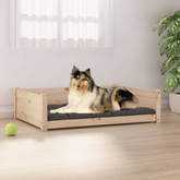Legowisko dla psa, 95,5x65,5x28 cm, lite drewno sosnowe vidaXL