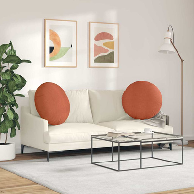 Poduszki na siedziska 2 pcs Czerwono-pomarańczowy ?60 x 21 cm