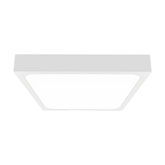 18W Plafon LED z mikrofalowym czujnikiem ruchu / Średnica: 225mm / Barwa:4000K / Klosz: Kwadratowy mleczny biała ramka / IP44