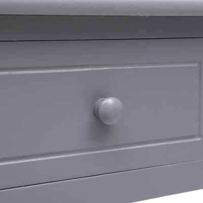 vidaXL Biurko, szare, 110 x 45 x 76 cm, drewniane