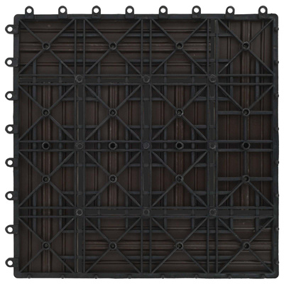Płytka Tarasowa 11 pcs Ciemny brąz 30 x 30 cm