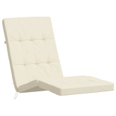 vidaXL Poduszki na leżaki, 2 szt., kremowe, tkanina Oxford