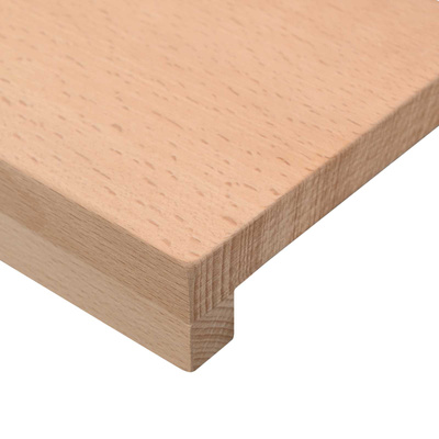 Nakładki na schody 12 szt. 70 x 30 x 2 cm naturalny