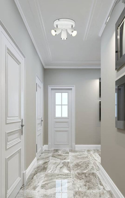 Lampa sufitowa ścienna biała plafon LED 3x40W Blanca 98-44020