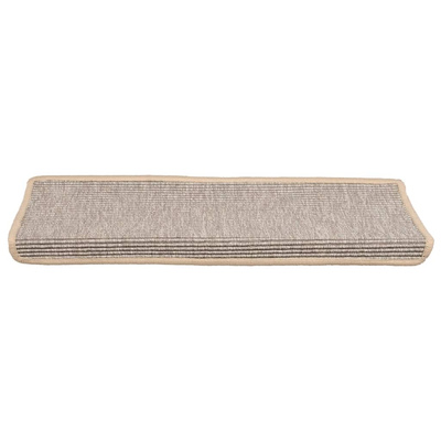 Maty na schody 15 szt. 65x21x4 cm Srebrne prostokątne krawędzie
