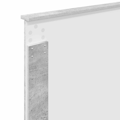 Ramka łóżka Betonowy szary 90 x 200 cm Drewno inżynieryjne