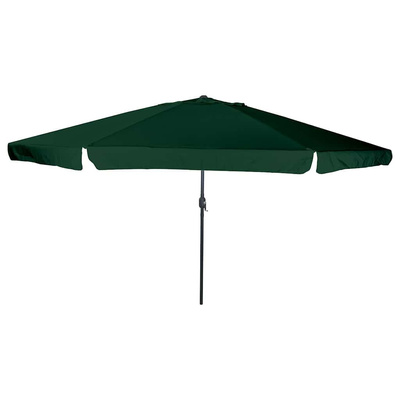 Parasolka ogrodowa Zielony 394 x 394 x 248 cm Poliester i Stal