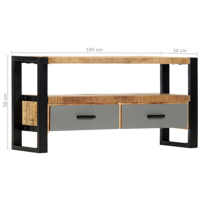 vidaXL Szafka pod TV, 100x30x50 cm, lite drewno mango