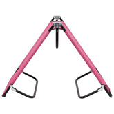 vidaXL Składany leżak, stal, różowy