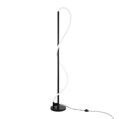 Nowoczesna Lampa podłogowa Czarna LED 30W 3000K Abruzzo Spirali