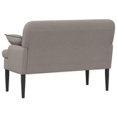 Sofa dwuosobowa z guzikowym pikowaniem Ciemnoszary tkanina