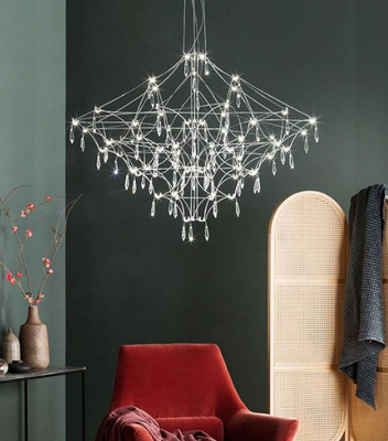 MEERA CRYSTAL 80 CM NICKEL CHROME ADANI AD239