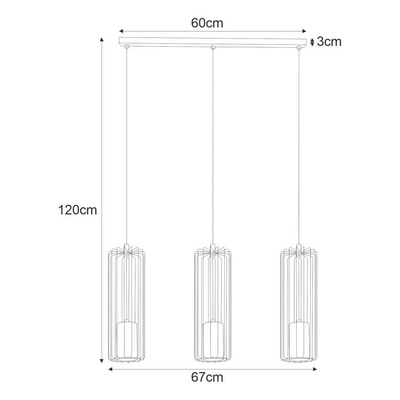 Lampa wisząca K-4931 z serii FALCON