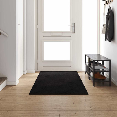 Chodnik dywanowy Czarny 100 x 300 cm 100% Poliester Tuft