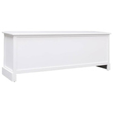 vidaXL Szafka pod TV, biała, 108x30x40 cm, drewno paulownia