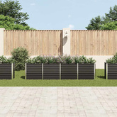 Donica do podniesionej grządki, 320x40x77 cm, stal, antracytowa