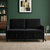 Sofa z miejscem do przechowywania Czarny 152 x 78 x 87 cm