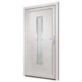 Drzwi wejściowe, białe, 108x200 cm, PVC vidaXL