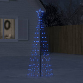 vidaXL Choinka z lampek, z kołkami, 220 kolorowych LED, 180 cm