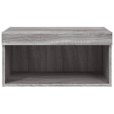 vidaXL Szafka pod TV, z LED, kolor szary dąb sonoma, 60x30x30 cm