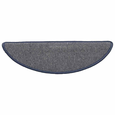 Maty na schody 15 szt. 56x17x3 cm, jasnoszare i niebieskie, półokrągłe