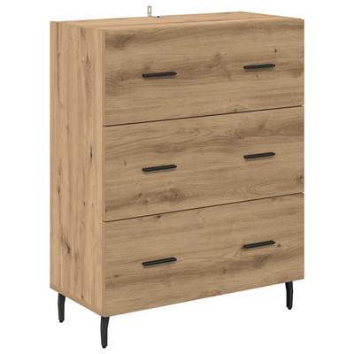 Highboard 2 szt. Dąb rzemieślniczy 69,5 x 32,5 x 180 cm