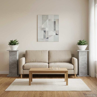 Stojak na rośliny 2 pcs Betonowy szary 30,5 x 30 x 60,5 cm