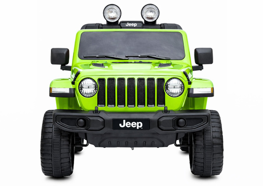 Auto na Akumulator Jeep Rubicon Światła LED MP3 Pilot 4x4 Zielony