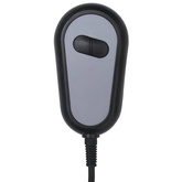vidaXL Elektryczny fotel masujący, kremowy, tkanina