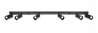 LAMPA SZYNA CZARNA 6 X GU10