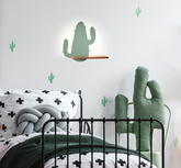 Kinkiet Cactus do pokoju dziecięcego z półką wbudowany LED 4W