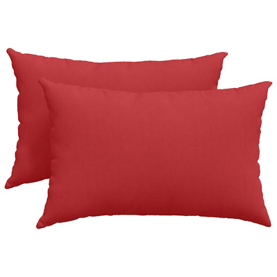 Poduszki na sofę 2 pcs Czerwony 60 x 40 cm tkanina