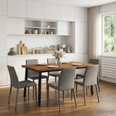 Kwadratowy stół do jedzenia 160 x 80 x 75 cm Lite Drewno Akacji