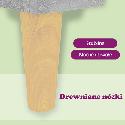 Szafka, szarość betonu, 34,5x34x90 cm, materiał drewnopochodny