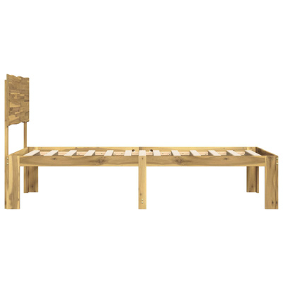 Podwójna rama łóżka z wezgłowiem ROSTOCK Biały 135 x 190 cm