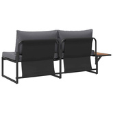 Sofa Ogrodowa z poduszką Antracyt 200,5 x 70 x 85,5 cm Stal