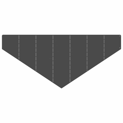 Krawężnik do trawnika 100 x 45 cm Stal Czarny