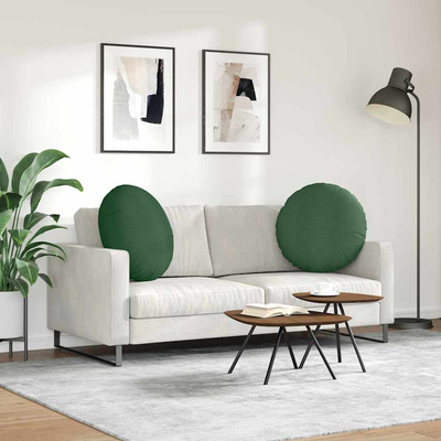 Poduszki na siedziska 2 pcs Ciemna zieleń ? 80 cm