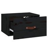vidaXL Szafki nocne, wiszące, 2 szt., 40x29,5x22 cm, czarne